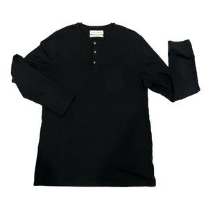 Zara Henley Shirt / Black / Large